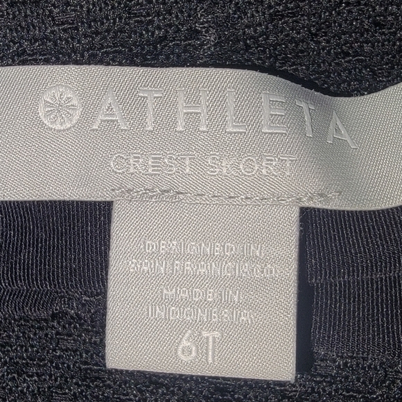 ATHLETA CREST SKORT, BLACK SIZE 6 TALL, athletic wear, Tennis, Leisure - Picture 4 of 8